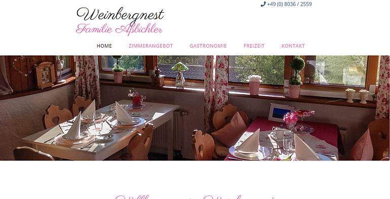 Abb. Homepage Weinbergnest